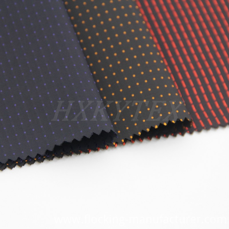 Polyester Memory Fabric with DOT Dobby for Men's Jacket